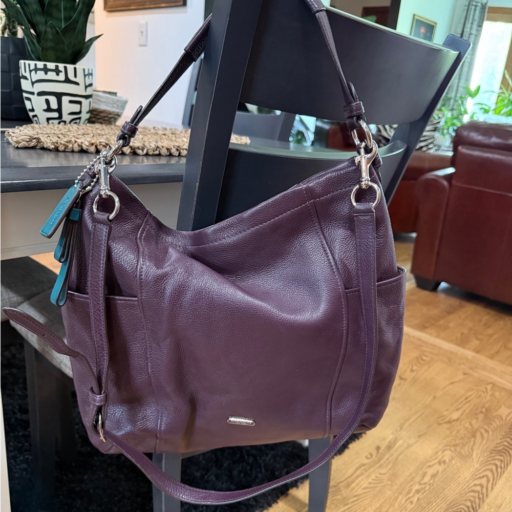 Coach Elegant Purple Leather Bag